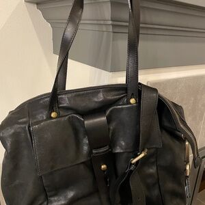 Black leather bag from Sundance